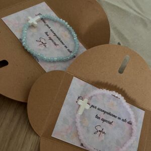 Pulsera cruz de Nácar