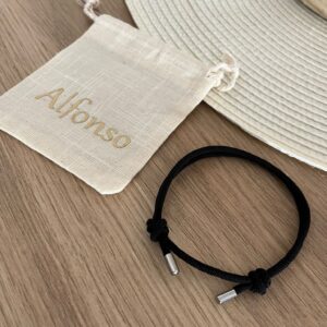 Pulsera doble nudo caballero.